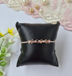 Rose Gold Butterfly Cuff Bangle Bracelet