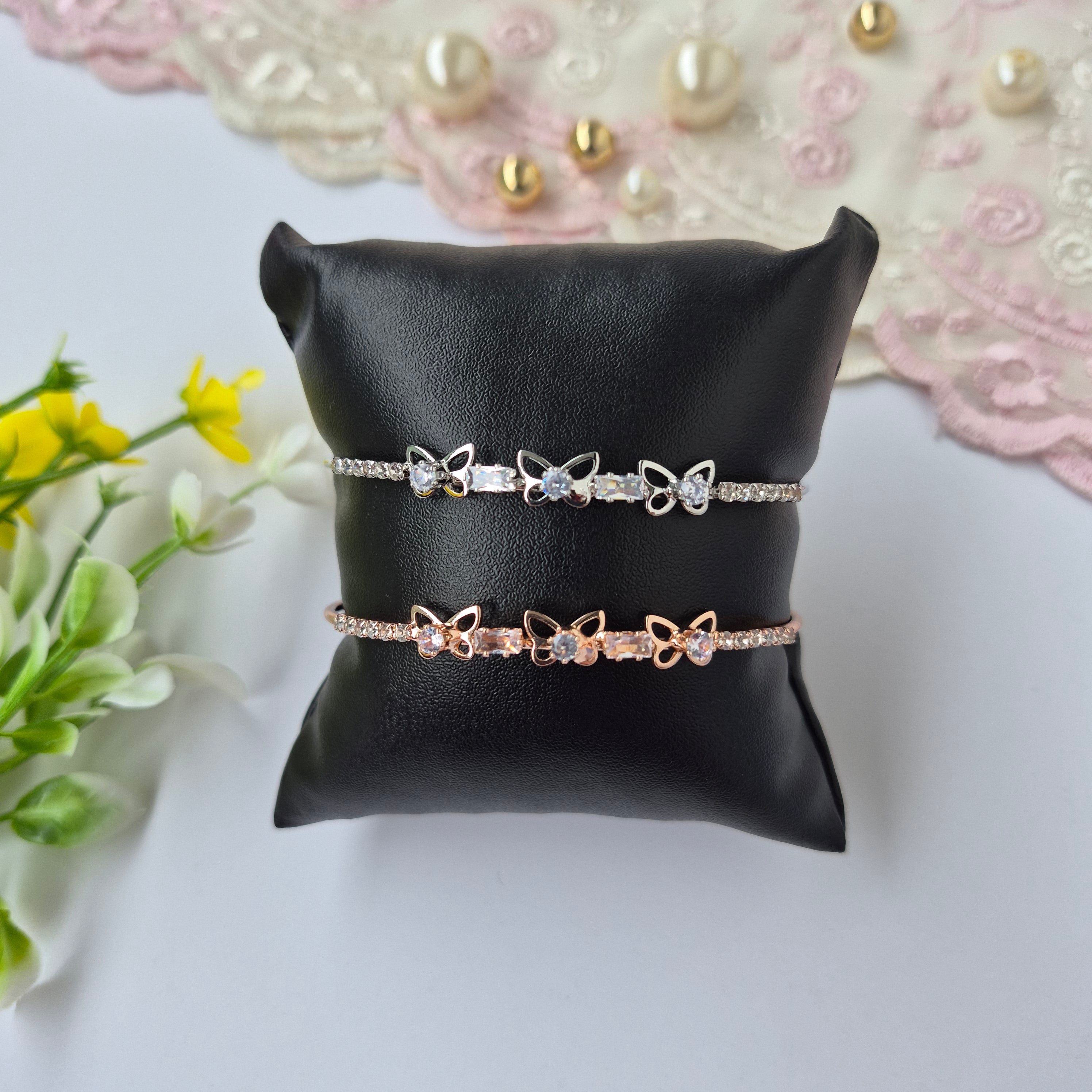 Silver Butterfly Cuff Bangle
