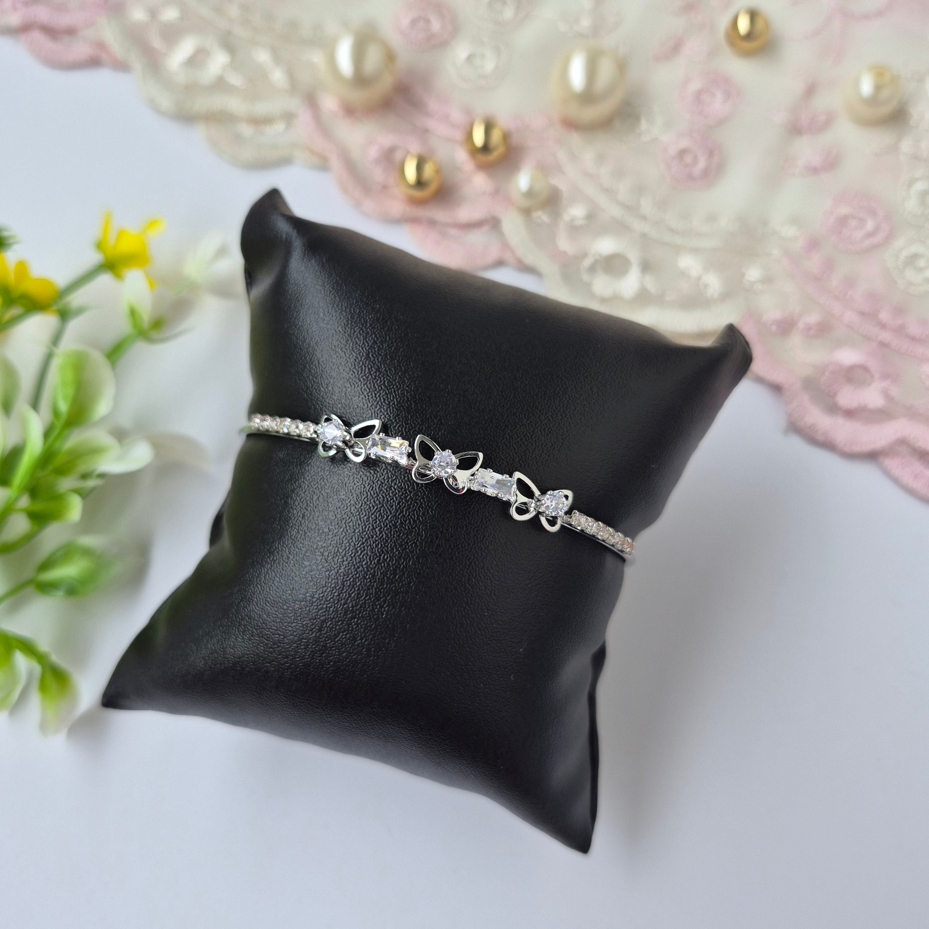 Silver Butterfly Cuff Bangle