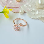Diamond Ice Bloom Adjustable Rings