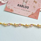 Pink Tulip Vine Bracelet