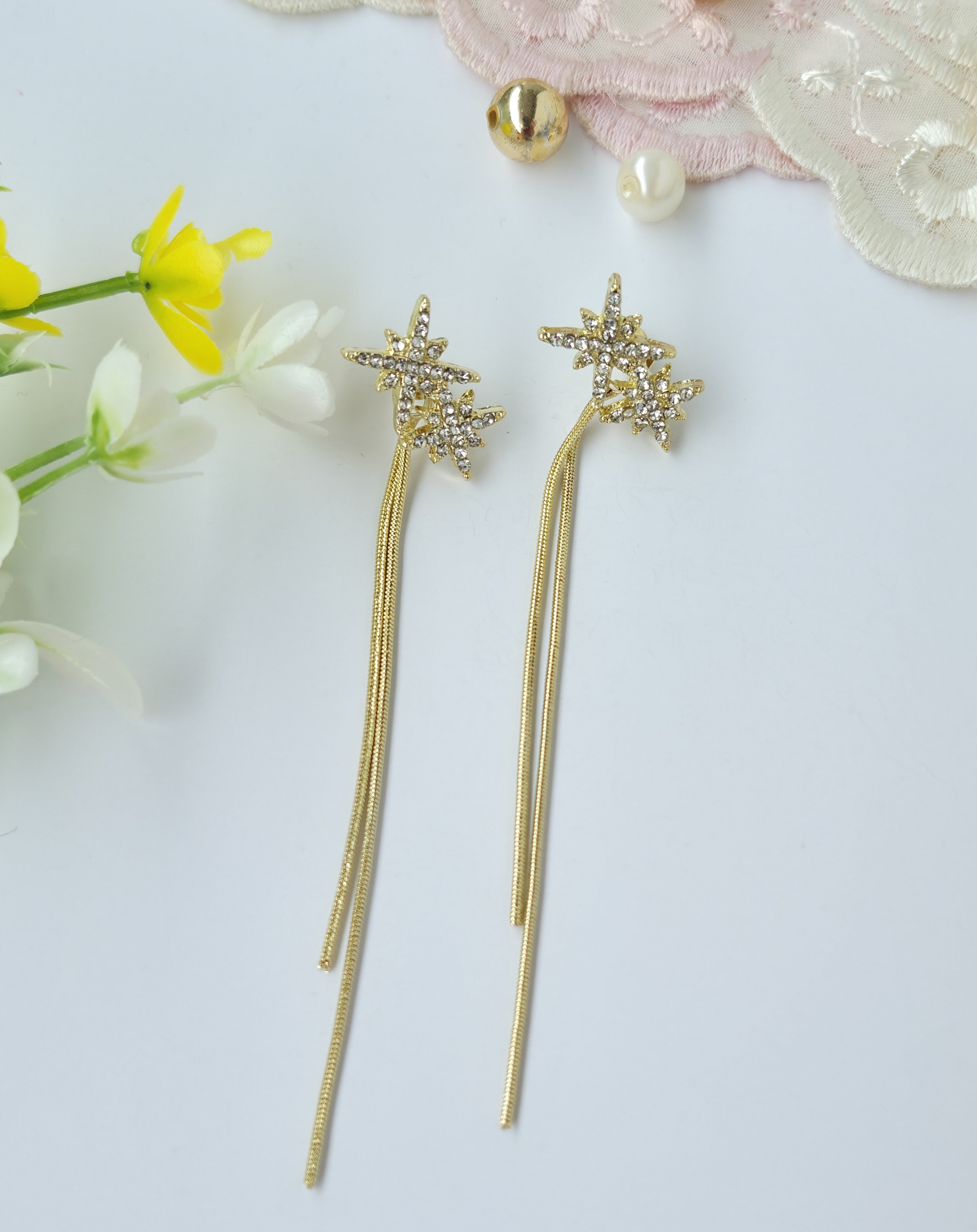 Starburst Convertible Chain Earrings