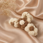 Cream Blossom Art Charm Claw Clip