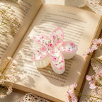 Pink Rose Sweet Charm Plumeria Claw Clip