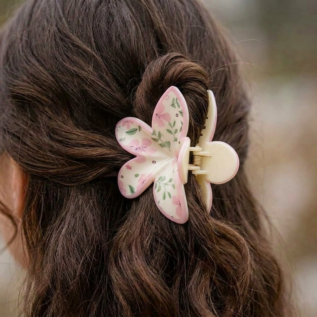 Blush Pink Sweet Charm Plumeria Claw Clip