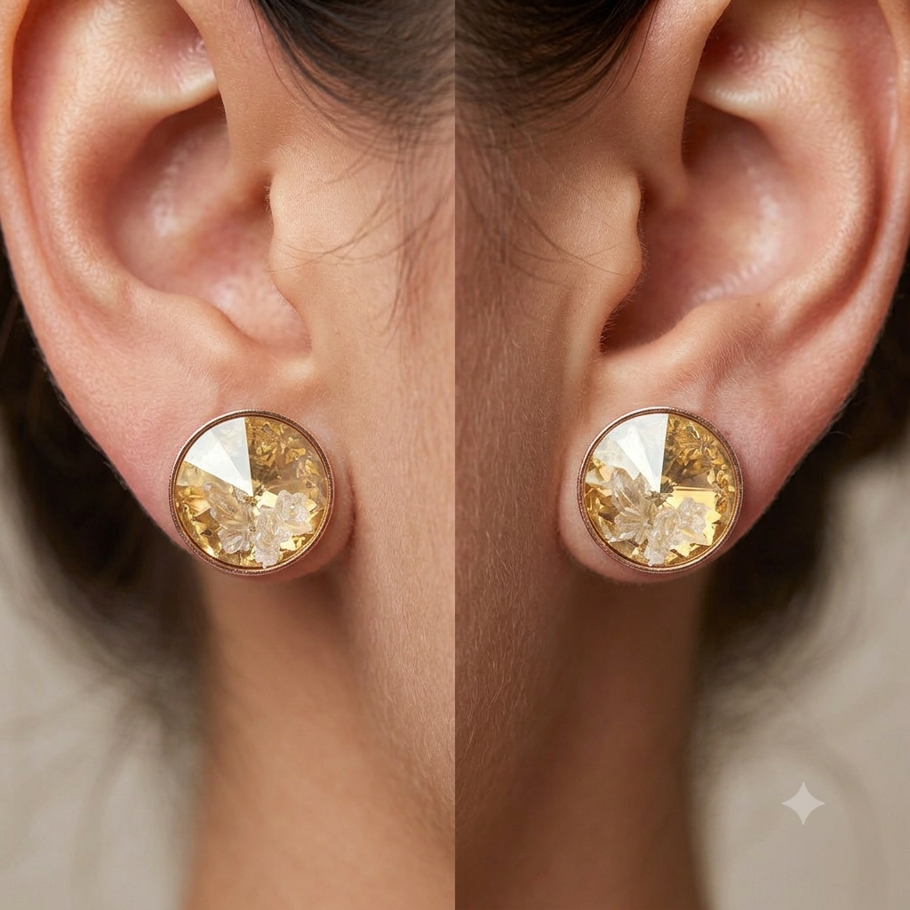 Golden Sunshine Tinker Bell Studs