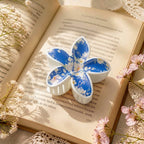 Royal Blue Sweet Charm Plumeria Claw Clip