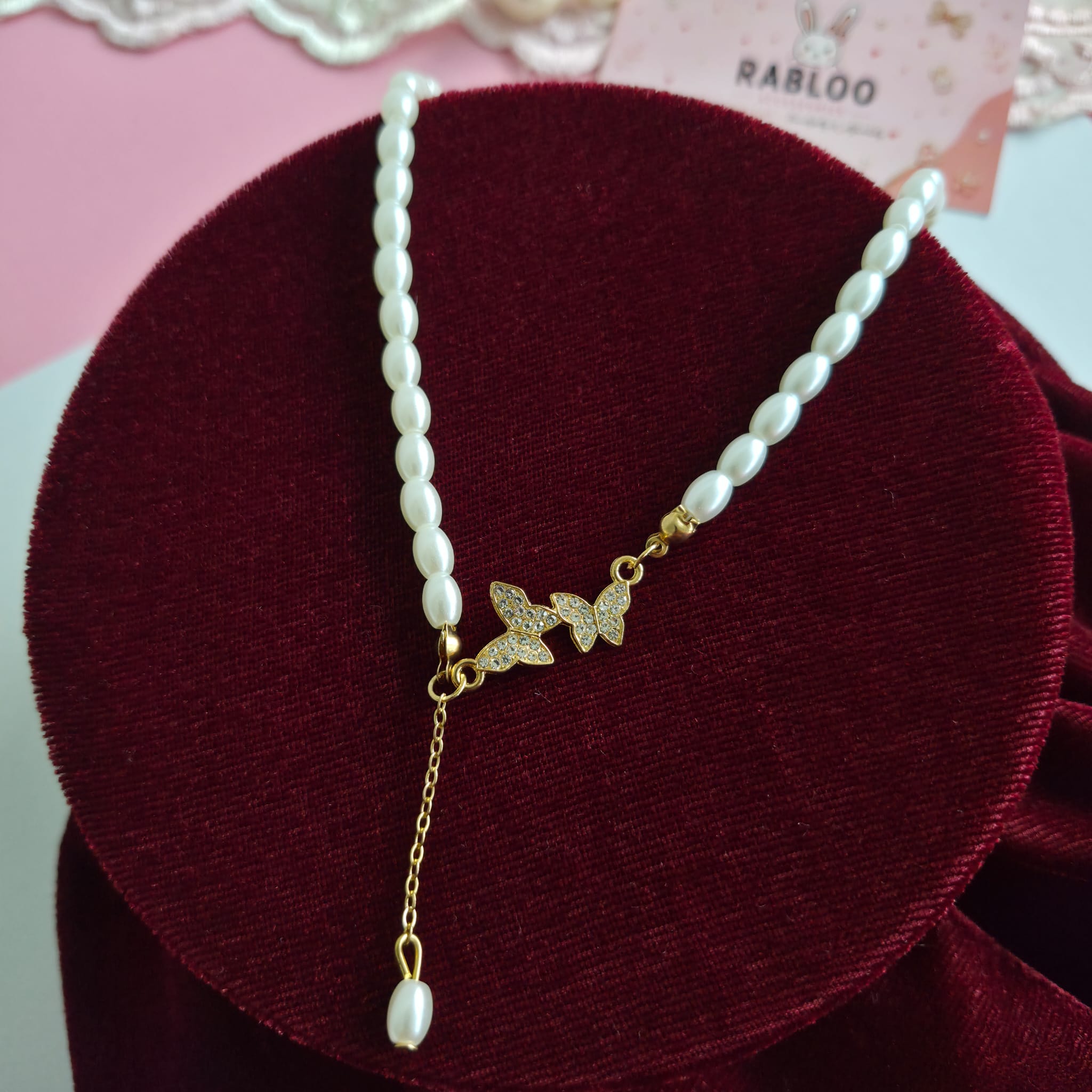 Pearl Butterfly Necklace