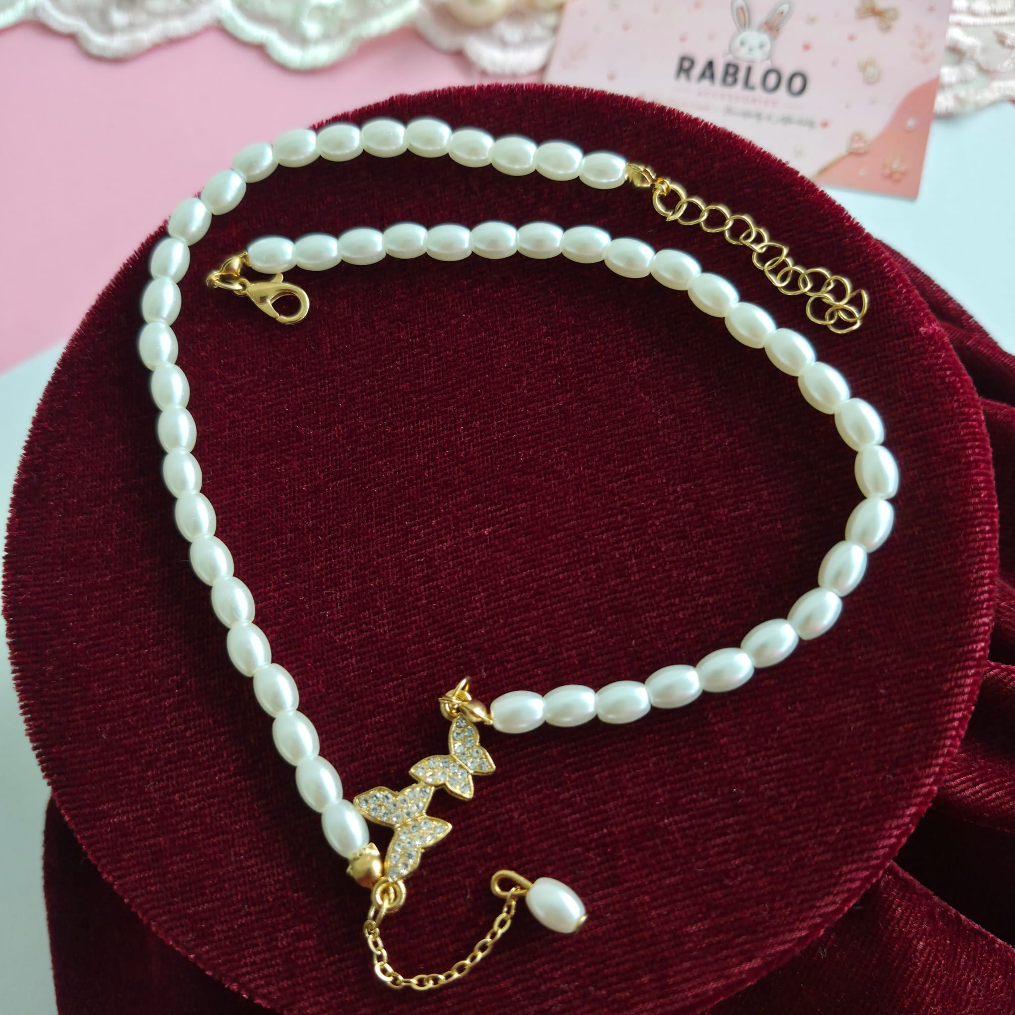 Pearl Butterfly Necklace