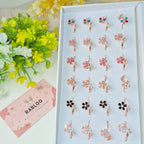 Rainbow Luxe Bloom Adjustable Rings