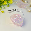 Iris Pink Mermaid shell claw clips