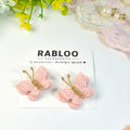Peach Flutter Butterfly Clips