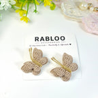 Nuts brown Flutter Butterfly Clips