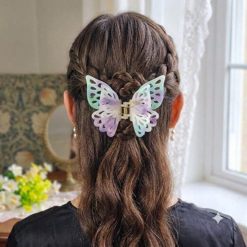 3D Butterfly Pastel Fairy Hair Claw Clip