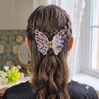 3D Butterfly Black Pink Version Hair Claw Clip