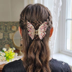 3D Butterfly Pink Hair Claw Clip
