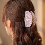 Iris Pink Mermaid shell claw clips