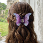 Purple Popup Butterfly Claw Clip