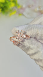 Diamond Ice Bloom Adjustable Rings