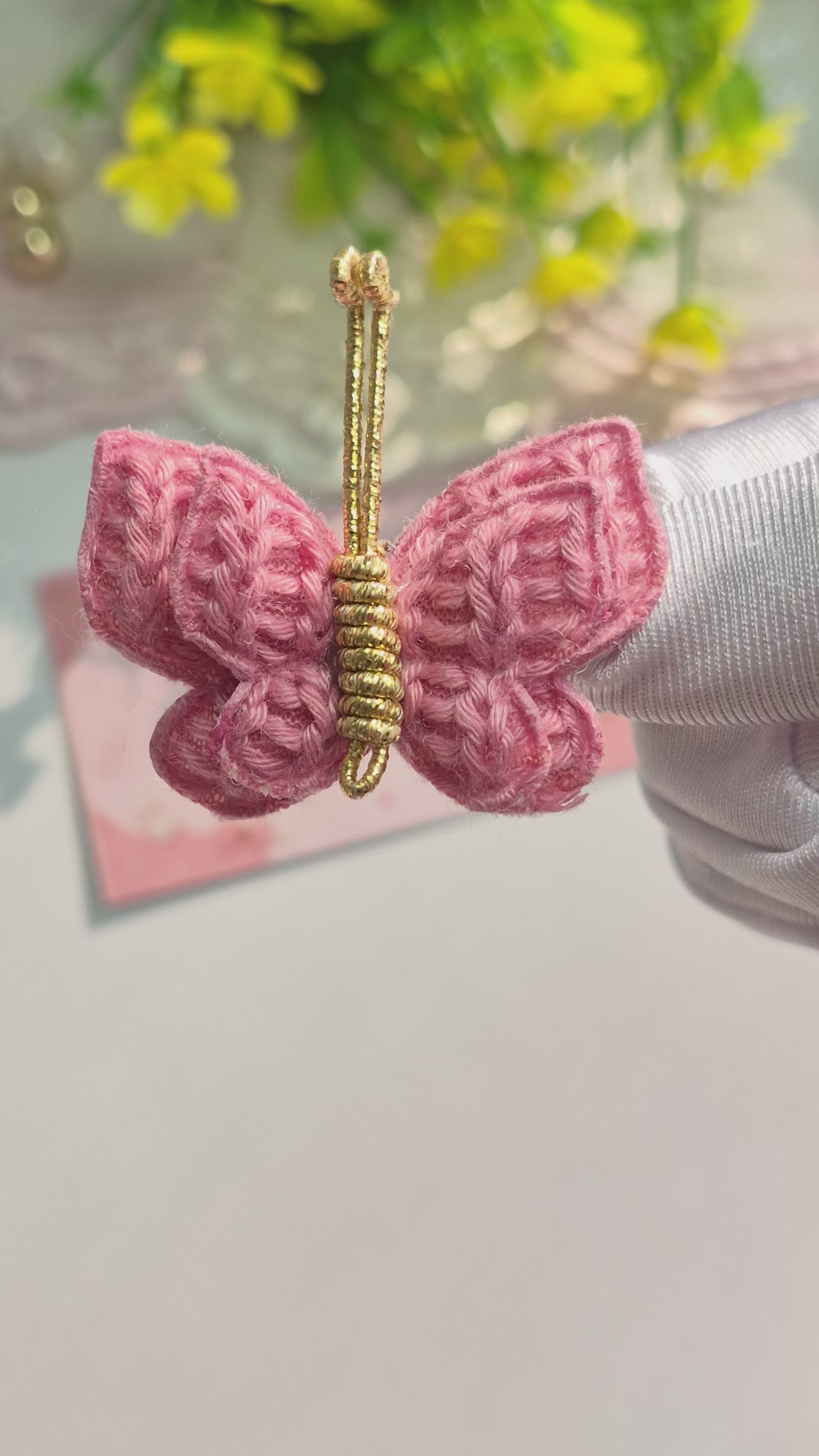 Watermelon Flutter Butterfly Clips
