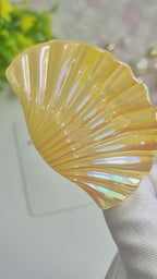 Golden Sand Mermaid shell claw clips