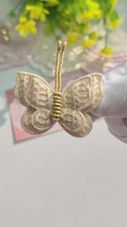 Latte Flutter Butterfly Clips