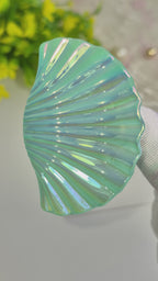 Seafoam Green Mermaid shell claw clips