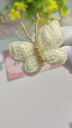 Vanilla Flutter Butterfly Clips