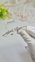 Silver Butterfly Cuff Bangle