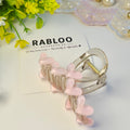 Blush Pink Aesthetic Heart Claw Clip