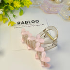 Blush Pink Aesthetic Heart Claw Clip