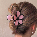 Noir Frame Jelly Rose Claw Clip