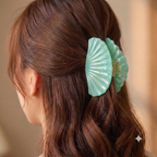 Seafoam Green Mermaid shell claw clips