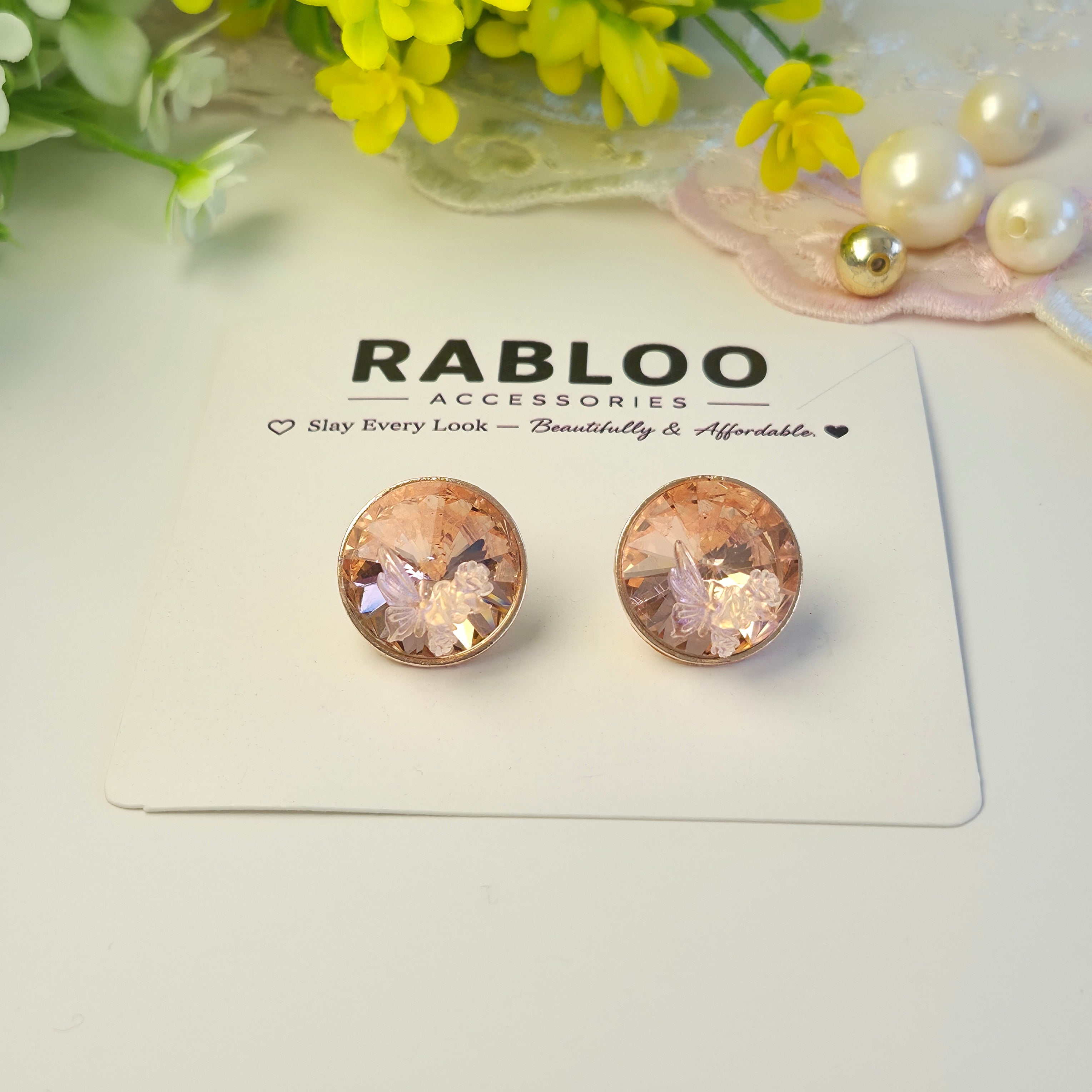 Rose Gold Tinker Bell Stud