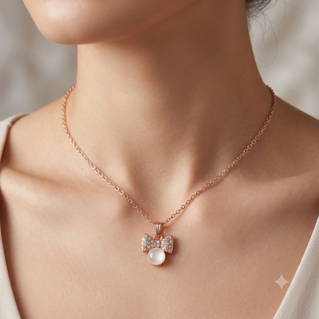 Sweet Affection Bow necklace