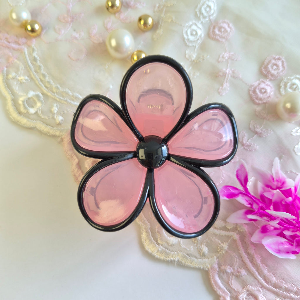 Noir Frame Jelly Rose Claw Clip