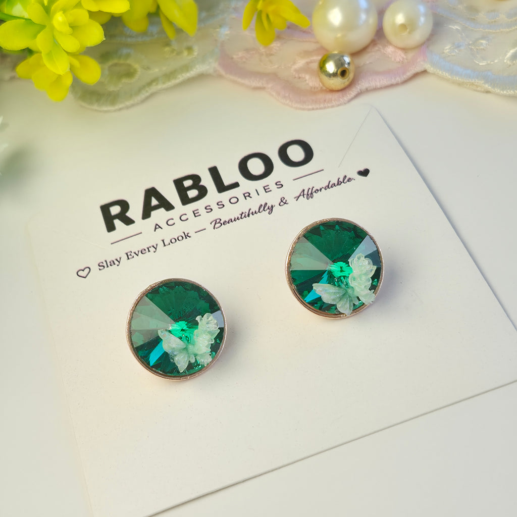 Emerald Meadow Tinker Bell Studs