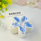 Royal Blue Sweet Charm Plumeria Claw Clip