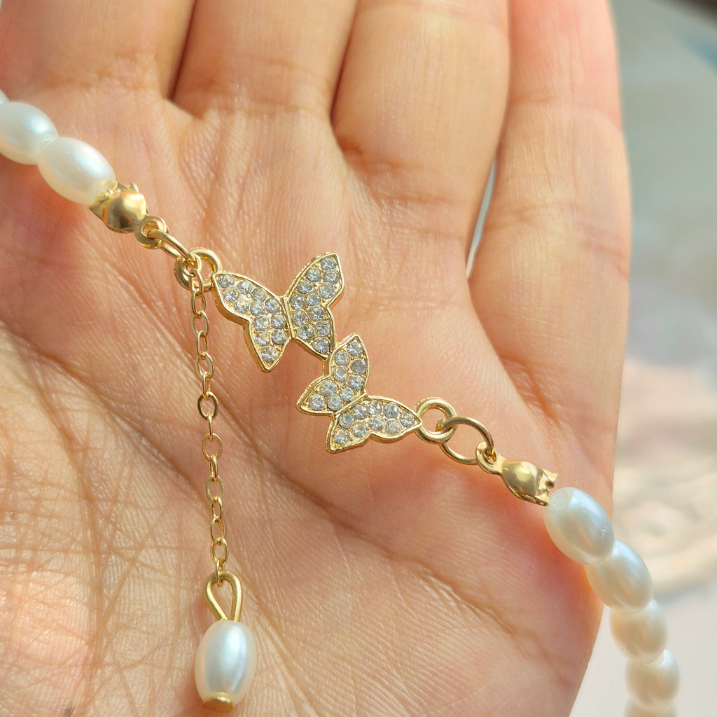 Pearl Butterfly Necklace