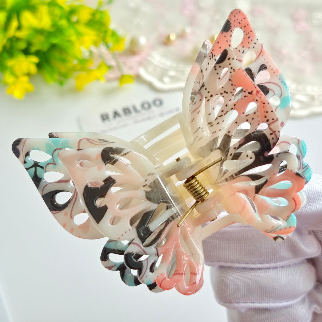 3D Butterfly Unicorn Hair Claw Clip