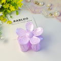 Orchid Blush Marbled Flower Claw Clip