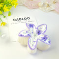 Purple Sweet Charm Plumeria Claw Clip