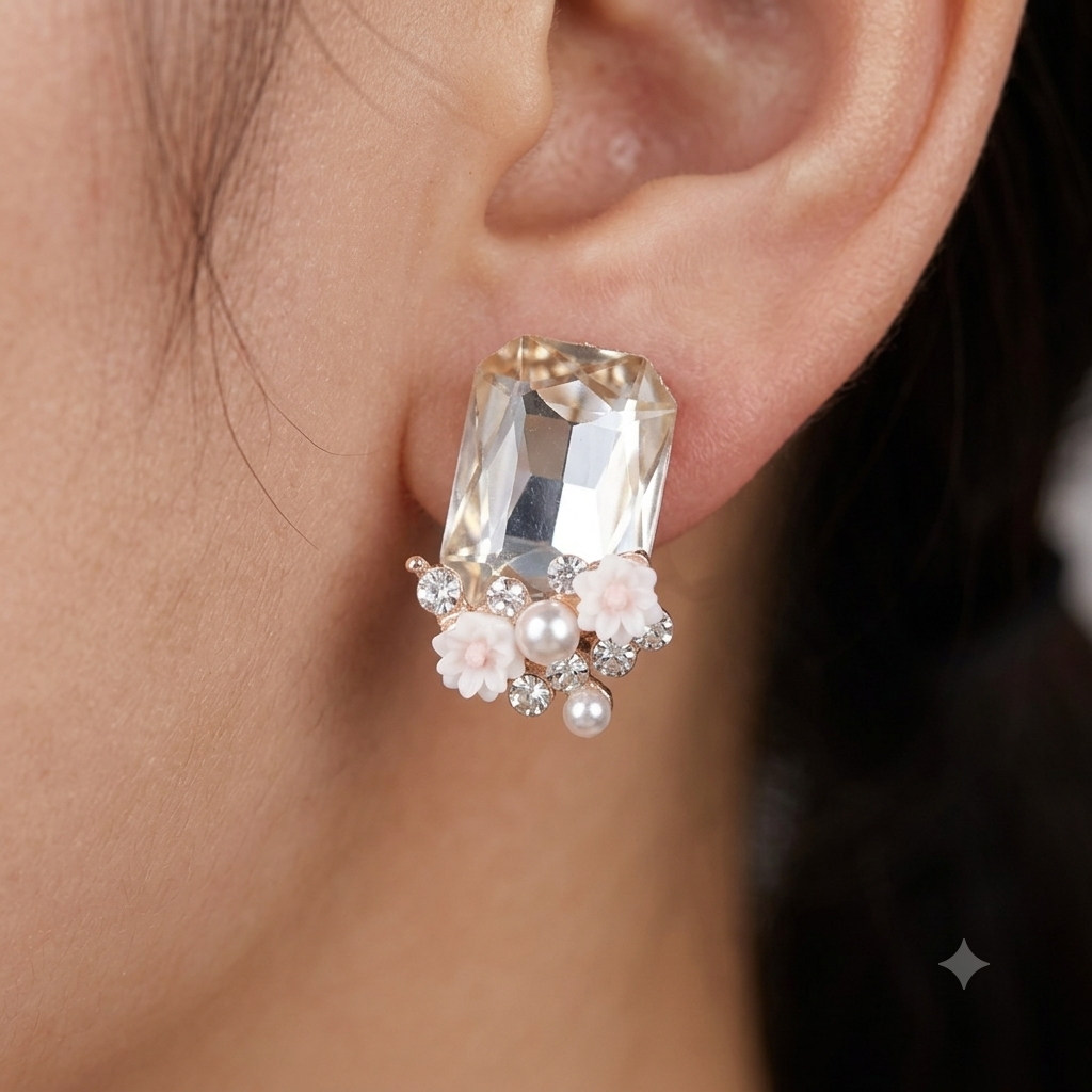 Crystal Daisy Señorita Studs
