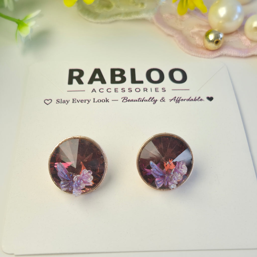 Amethyst Tinker Bell Studs
