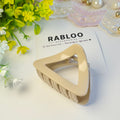 Cream Vanilla Triangle Claw Clip