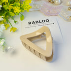 Cream Vanilla Triangle Claw Clip