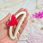 Ivory Hold My Heart  Claw Clip