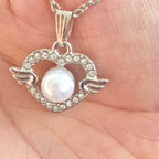 Angel Heart Pearl Necklace