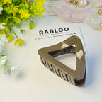 Olive Earth Triangle Claw Clip