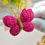 Raspberry Flutter Butterfly Clips